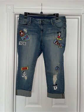 Torrid X DISNEYMickey Mouse Boyfriend Jean - Vintage Stretch Medium Wash 14 (XS)